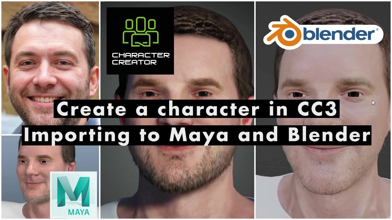 آموزش یک کاراکتر در Character Creator 3 ایجاد کنید و به Maya و Blender وارد کنید.