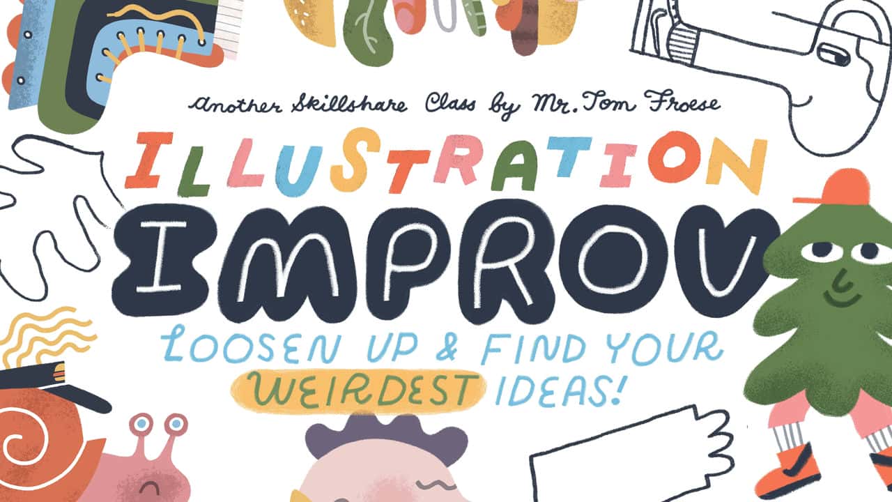 آموزش Illustration Improv: شل شوید و عجیب ترین ایده های خود را پیدا کنید!