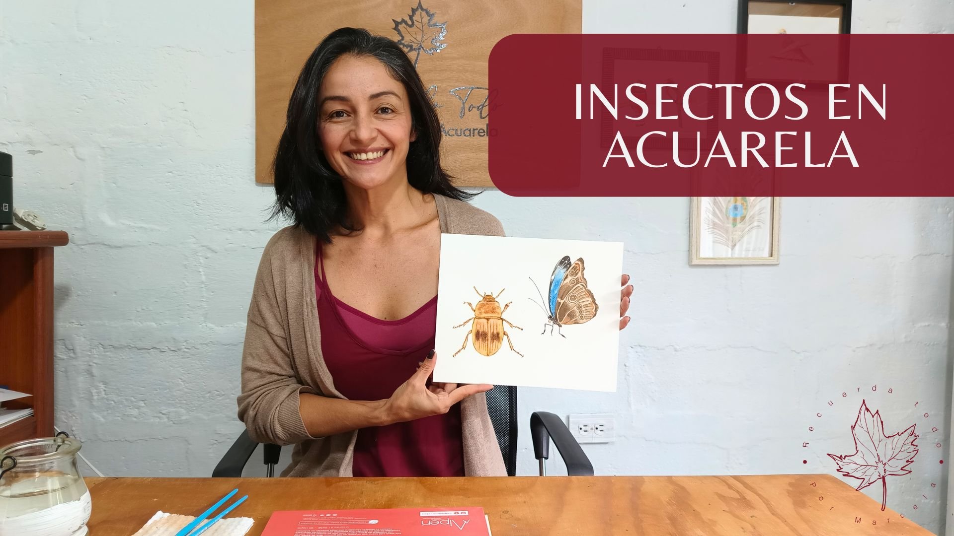 آموزش Insectos en acuarela