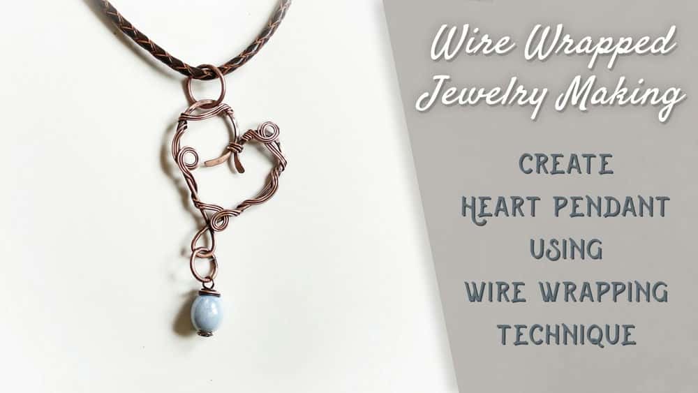 آموزش ساخت جواهرات DIY برای مبتدیان: آویز قلب پیچیده شده با سیم بسازید
