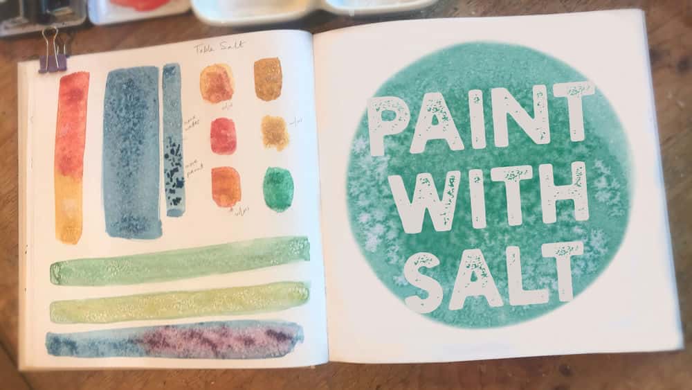 آموزش رنگ آمیزی با نمک: ایجاد بافت های آبرنگ آسان و موثر