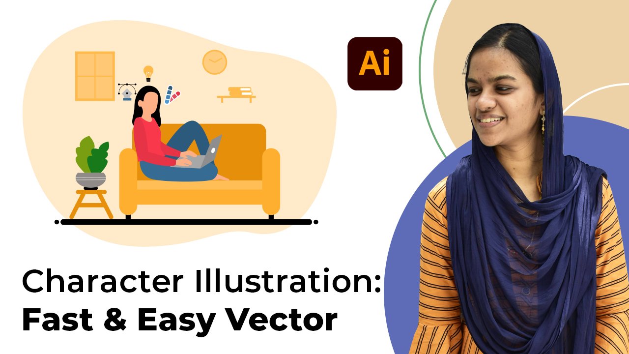 آموزش تصویرسازی شخصیت: وکتور سریع و آسان در Adobe Illustrator ایجاد کنید