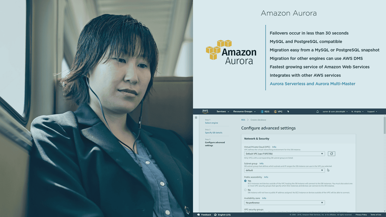 آموزش مدیریت Amazon Aurora در Amazon RDS