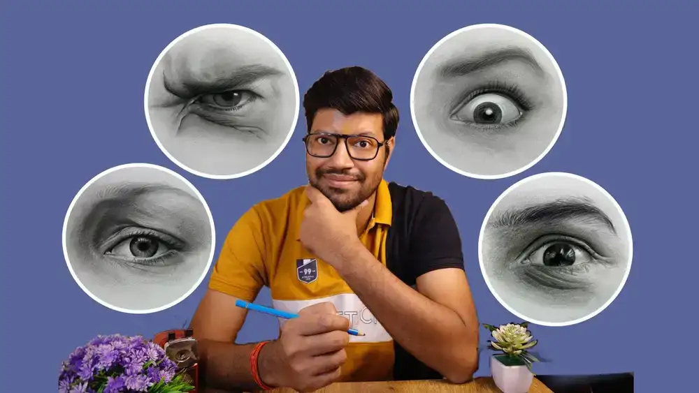 آموزش پرتره برای مبتدیان: طراحی چشمانی که احساسات را آشکار می کند