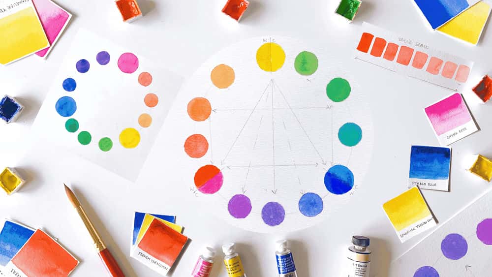 آموزش تئوری رنگ و ترکیب رنگ: مبانی و فراتر از آن (برای همه سطوح) آبرنگ