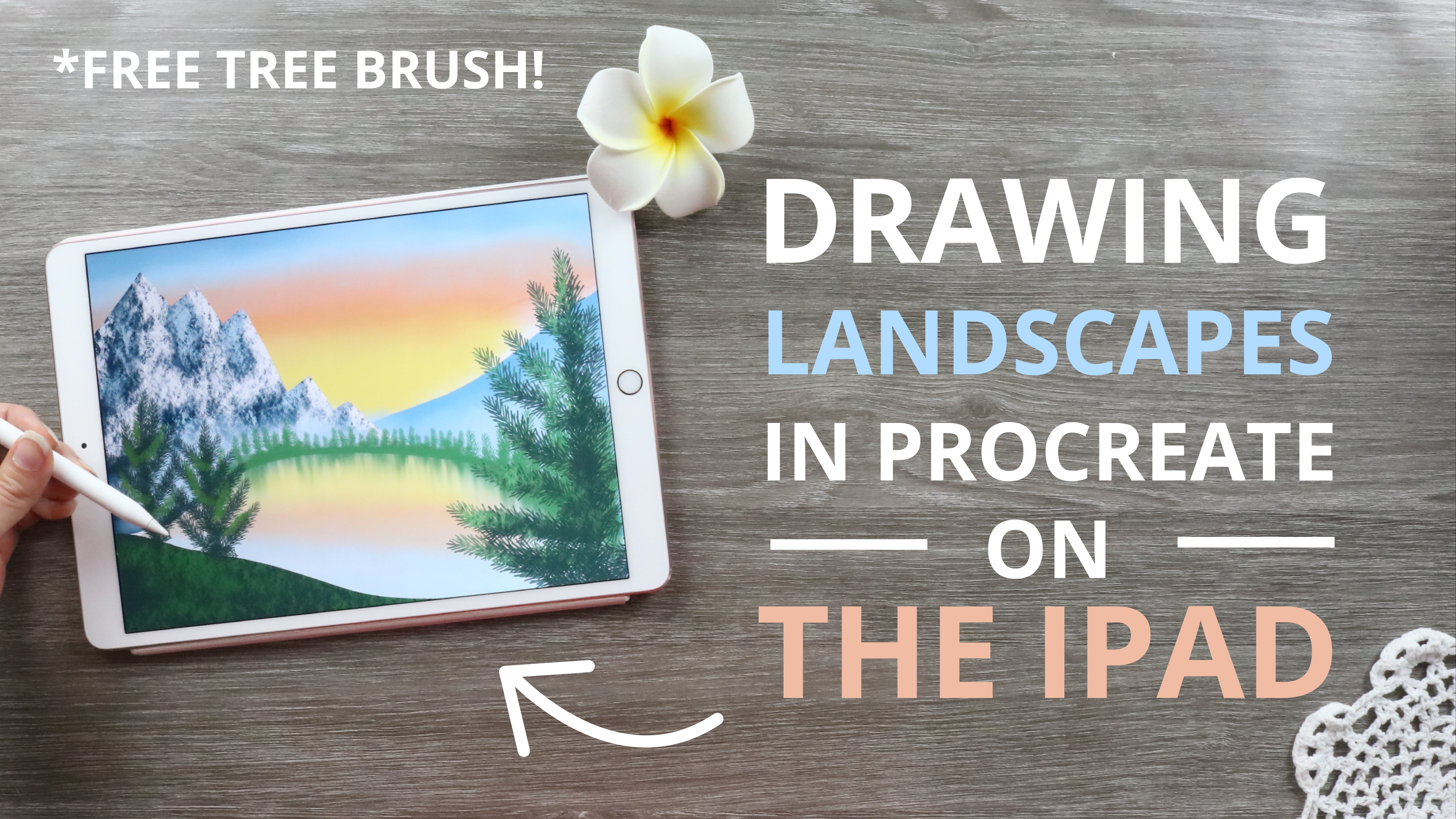 آموزش طراحی مناظر در Procreate در iPad - تصویر دیجیتال