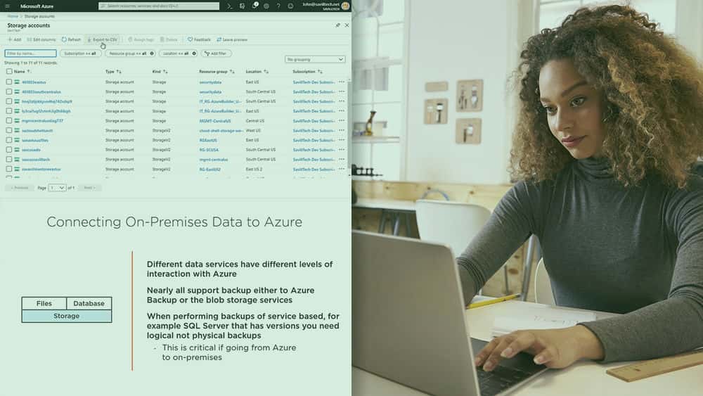 آموزش پیاده سازی راه حل های ترکیبی داده در Microsoft Azure 