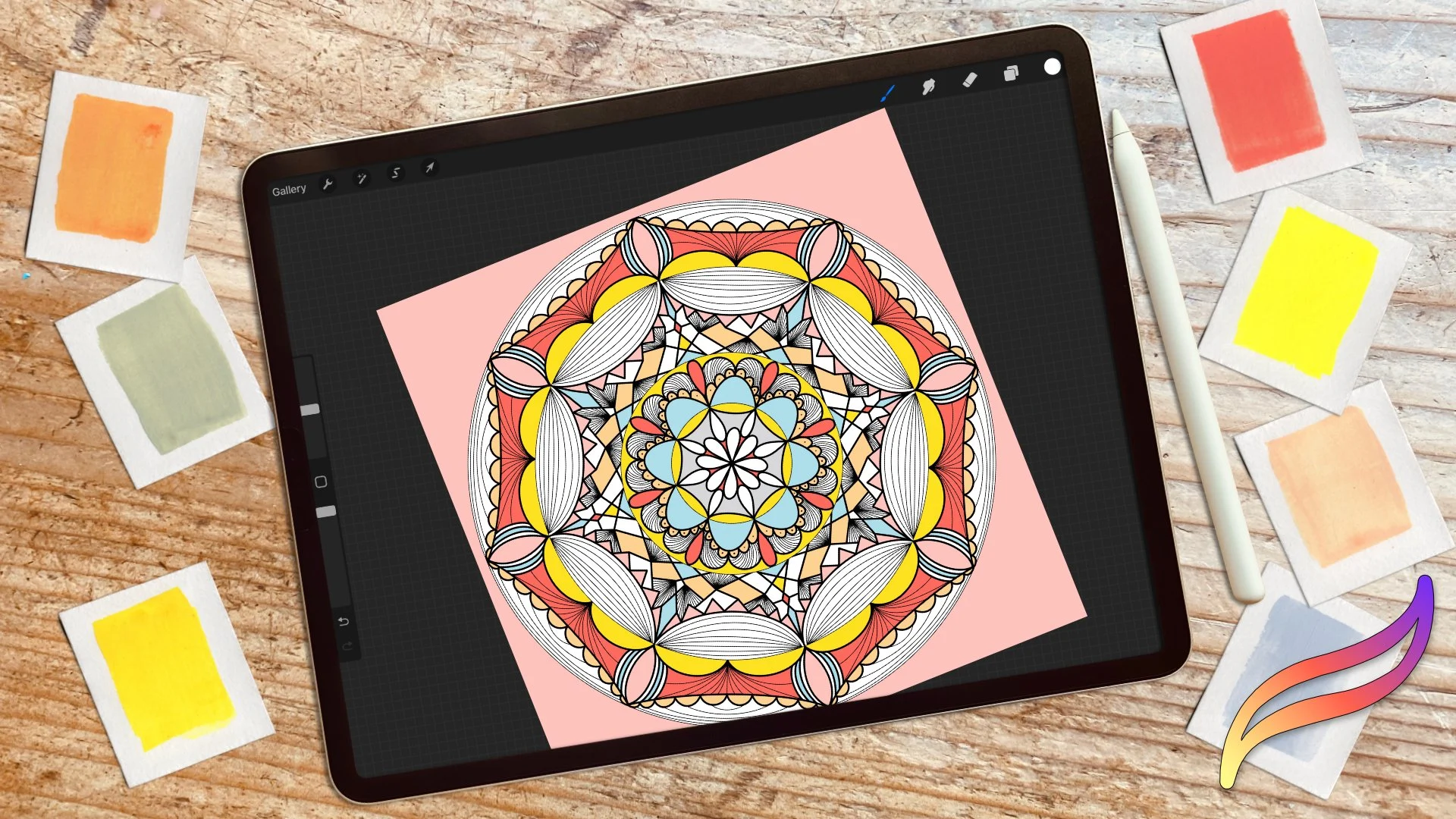 آموزش Mandala Magic در Procreate: یک ماجراجویی سریع و رنگارنگ برای مبتدیان
