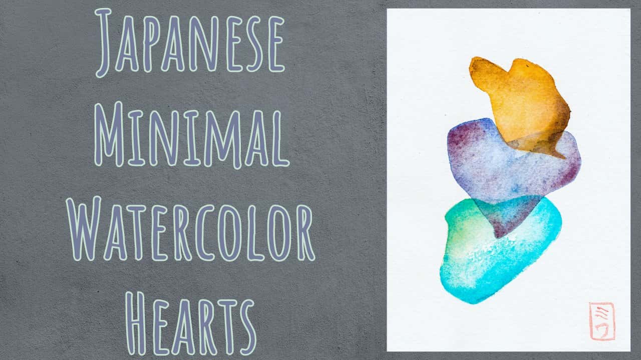 آموزش قلب های آبرنگ کمینه ژاپنی برای مبتدیان: رازهای هنر فوری ژاپنی را باز کنید