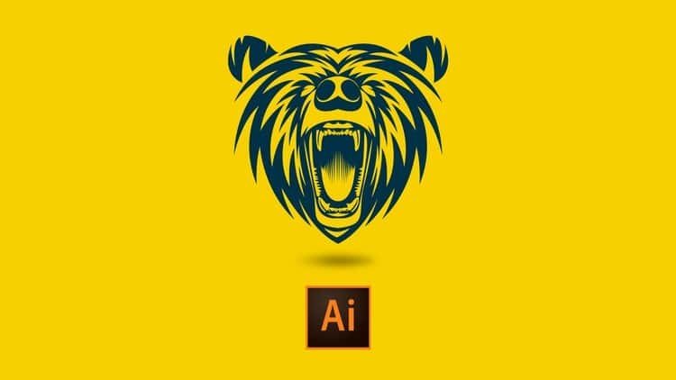 آموزش طراحی لوگو: خرس طلسم Adobe illustrator cc