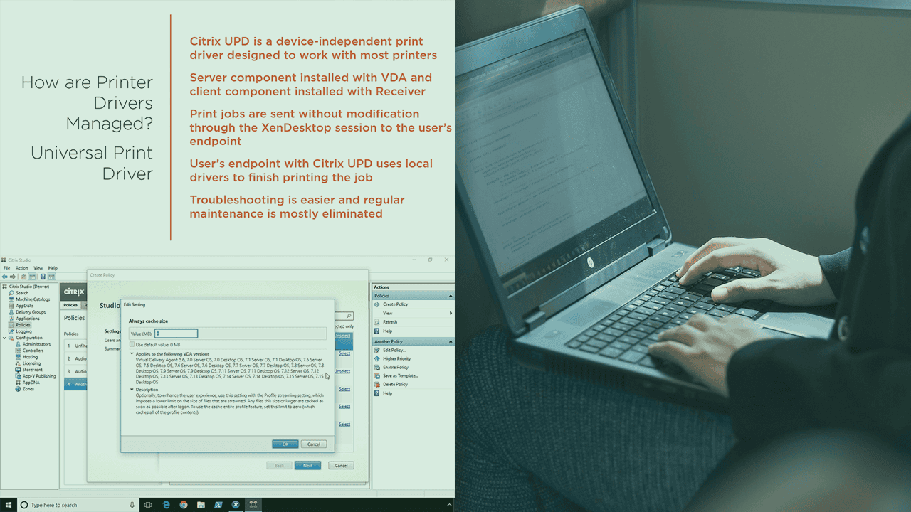 آموزش Citrix XenDesktop 7.15 LTSR: سیاست‌های Citrix، نمایه‌های کاربر و مدیریت محیط کار