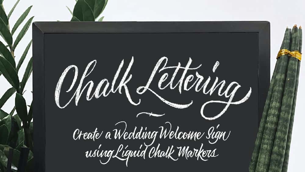 آموزش حروف گچی: با استفاده از نشانگرهای گچ مایع، یک علامت عروسی خوش آمدید ایجاد کنید