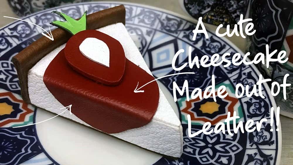 آموزش یک کیک پنیر چرمی شگفت انگیز بدون دوخت بسازید!!