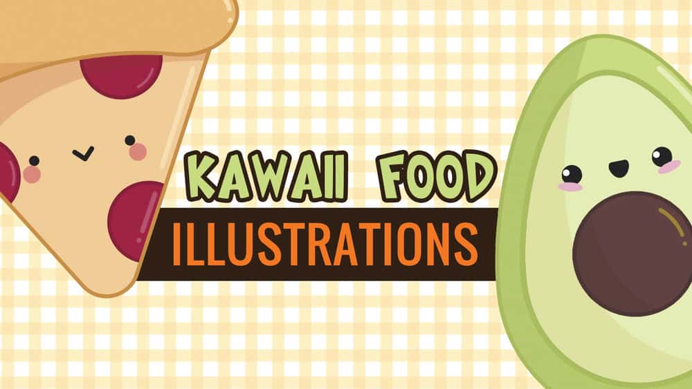 آموزش ایجاد تصاویر زیبای غذای Kawaii در Adobe Illustrator