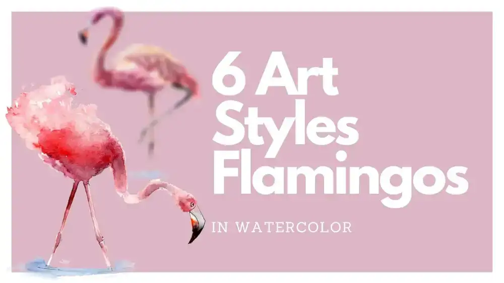 آموزش کتاب کار آبرنگ: 6 سبک هنری نقاشی فلامینگوها را کاوش کنید