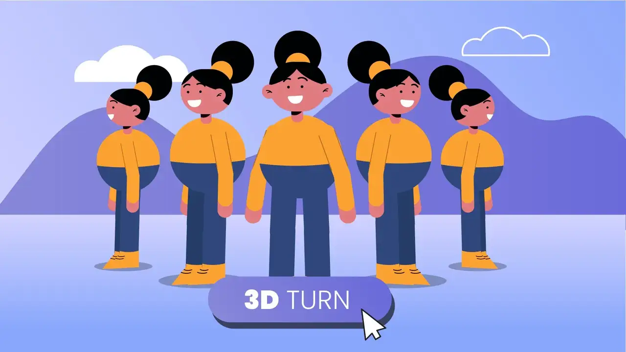 آموزش انیمیشن شخصیت: شبیه سازی چرخش های سه بعدی با Adobe After Effects