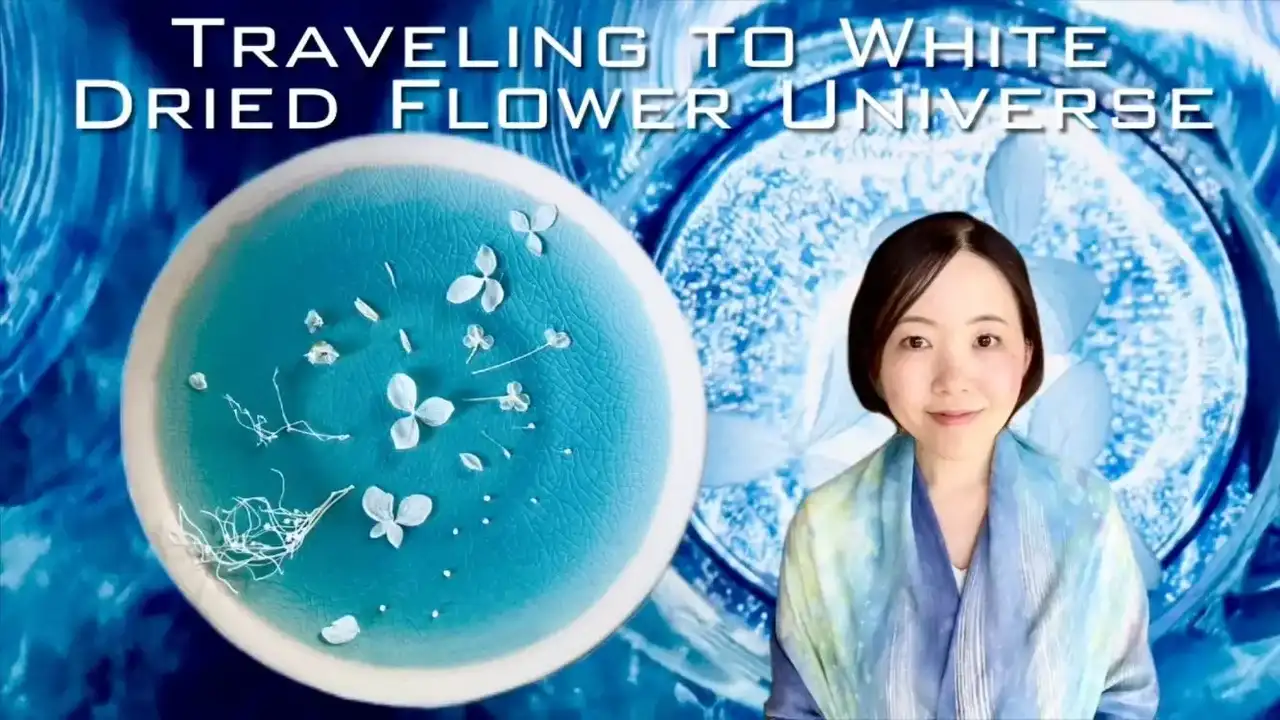آموزش سفر به دنیای گل خشک سفید - تور فضایی شفابخش طبیعت سینمایی برای سفید کردن گل ها -