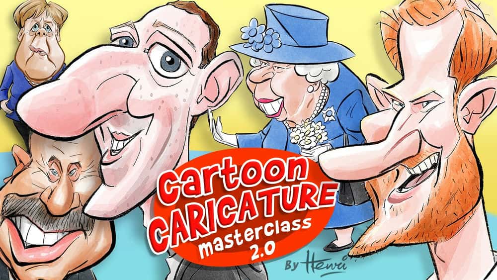 آموزش The Ultimate Cartoon Caricature Masterclass 2.0