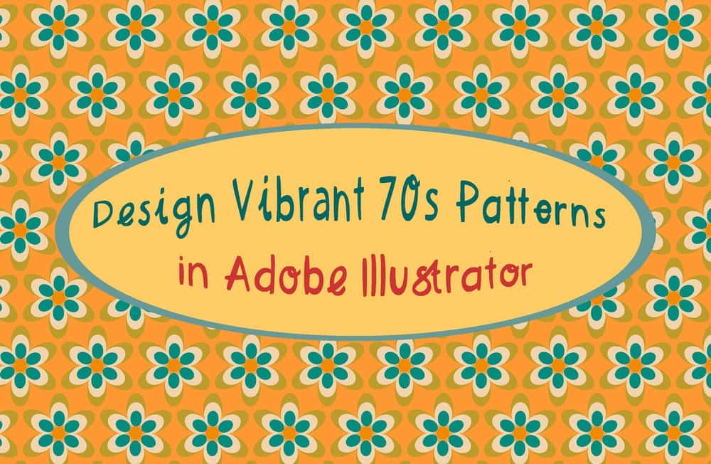 آموزش الگوهای پر جنب و جوش دهه 70 را در Adobe Illustrator طراحی کنید