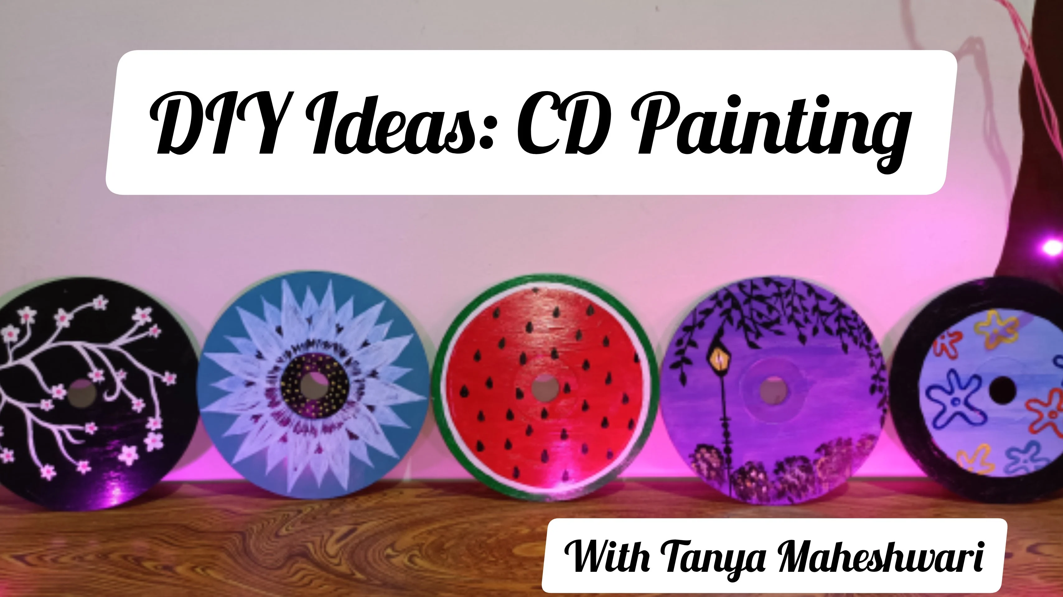 آموزش ایده DIY: نقاشی سی دی