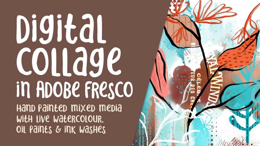 آموزش کلاژ دیجیتال ترکیبی در Adobe Fresco