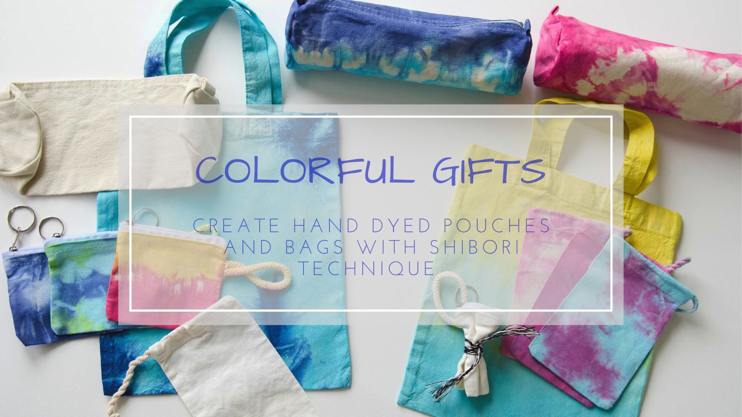 آموزش هدایای رنگارنگ - با تکنیک شیبوری کیسه ها و کیف های رنگ شده با دست ایجاد کنید