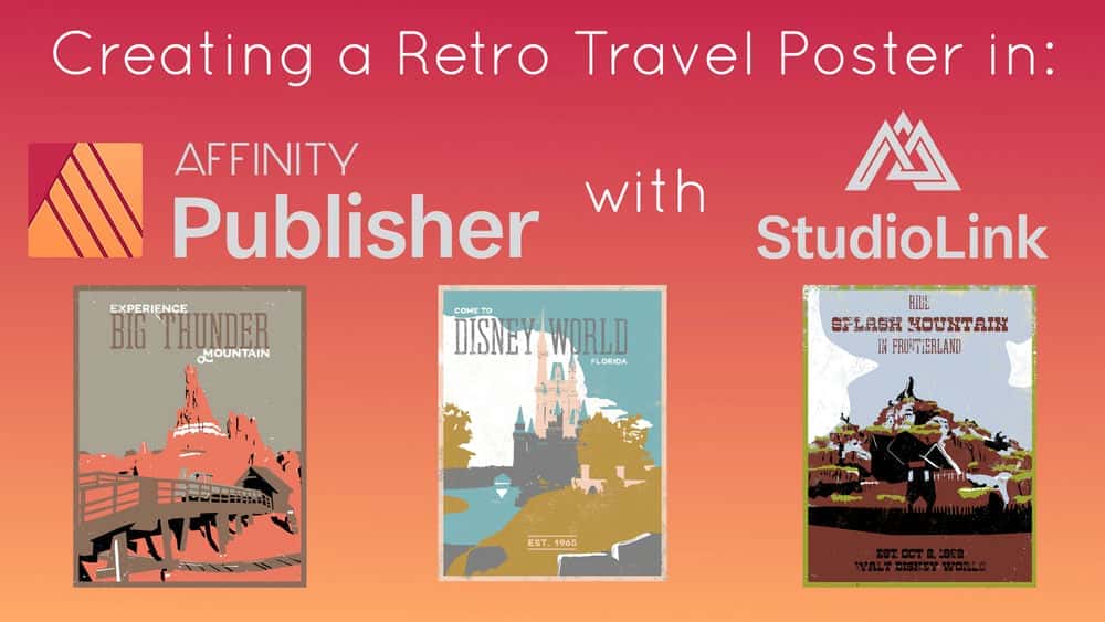 آموزش ایجاد یک پوستر سفر یکپارچهسازی با سیستمعامل در Affinity Publisher با استفاده از StudioLink