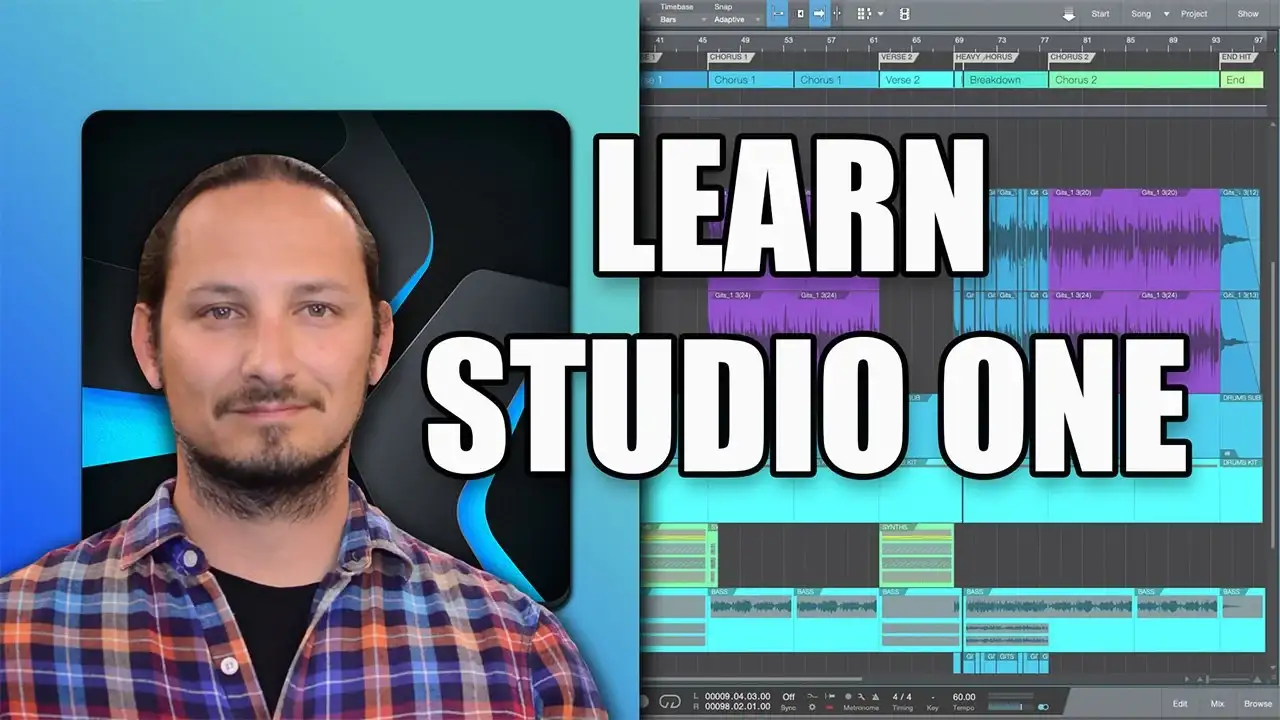 آموزش یاد بگیرید چگونه از Studio One استفاده کنید - آهنگ های خود را ضبط، ویرایش و میکس کنید