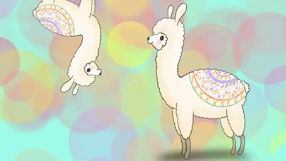 آموزش تصویر سرگرم کننده Easygoing Procreate Pastel Magic Llama Illustration