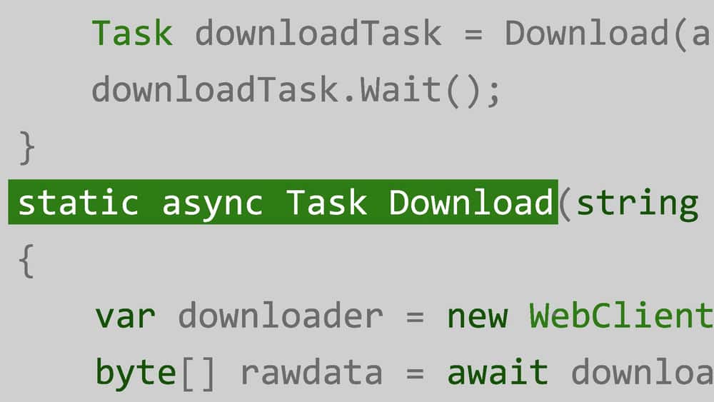 آموزش برنامه نویسی Async در C # 