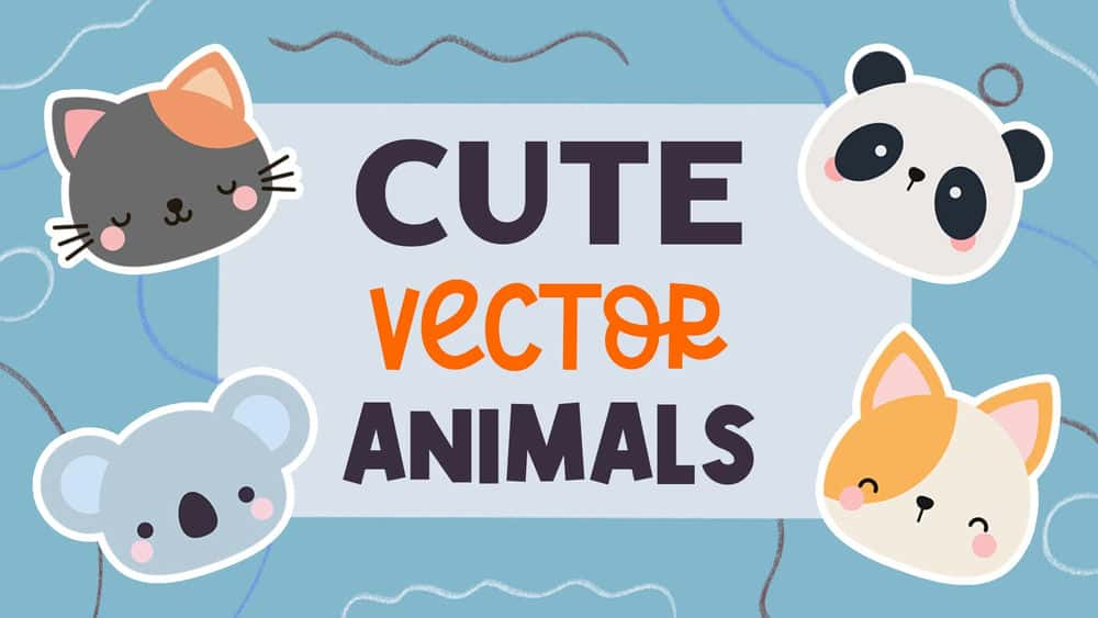 آموزش ساخت حیوانات وکتور ناز در Adobe Illustrator