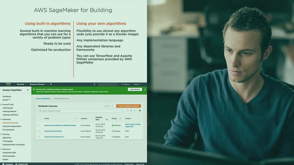 ساخت ، آموزش و استقرار مدل های یادگیری ماشین با Amazon SageMaker 