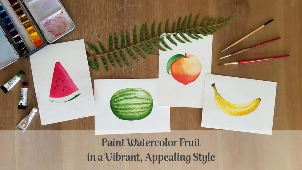 آموزش میوه ها را با آبرنگ به سبکی پر جنب و جوش و جذاب رنگ کنید