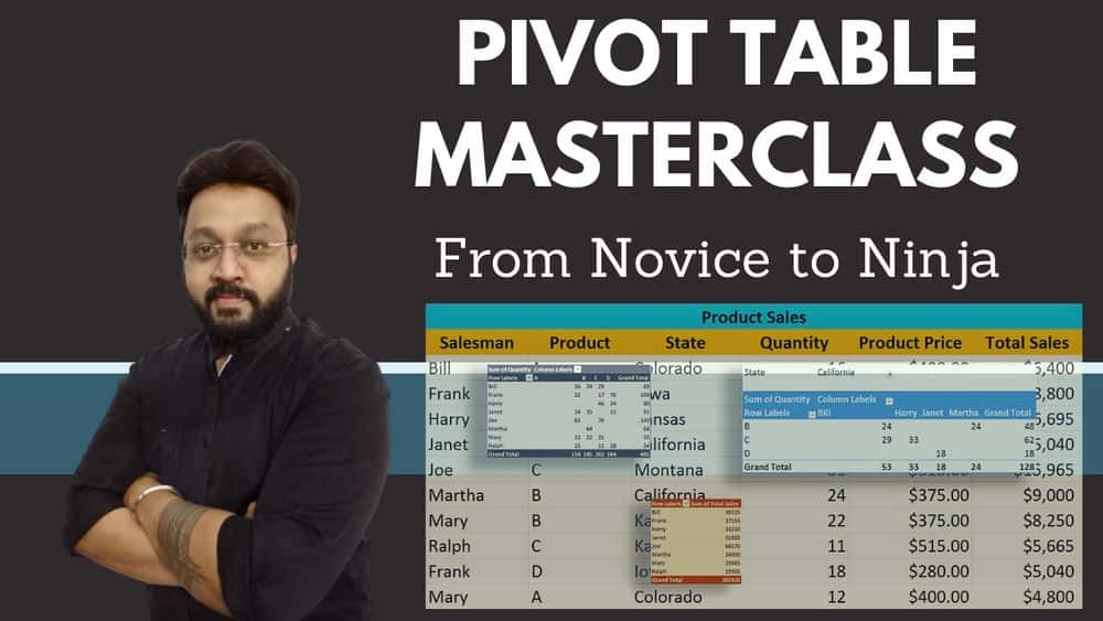 آموزش Masterclass مایکروسافت اکسل Pivot Table- تبدیل به یک ابرقهرمان Pivot Table شوید