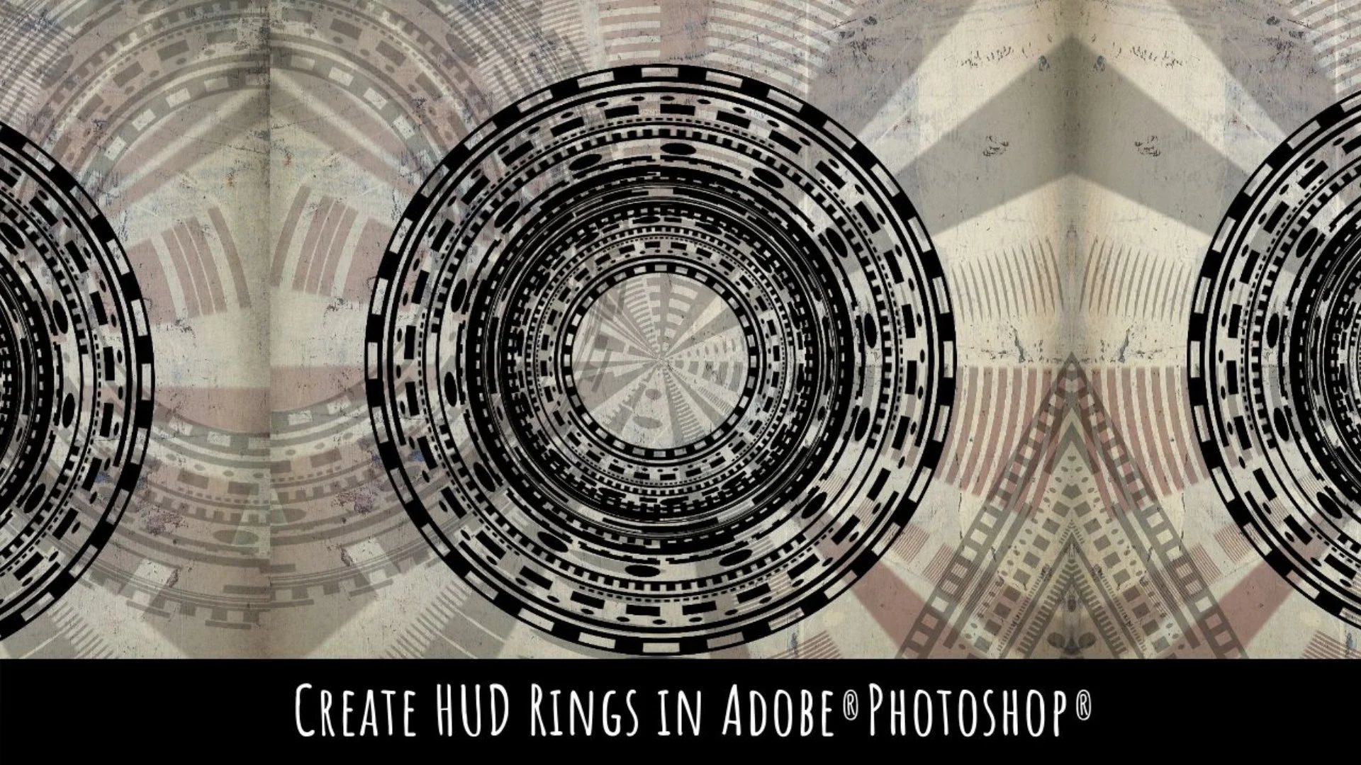آموزش Photoshop for Lunch™ - ایجاد حلقه های HUD - تبدیل مجدد، فیلترها و بافت ها