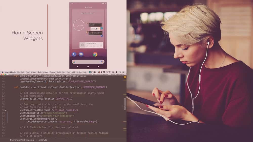 آموزش برنامه های Android با Kotlin: اعلان ها و ابزارک های برنامه 