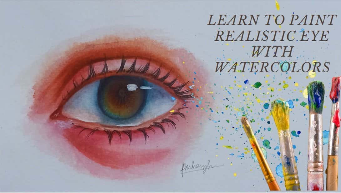 آموزش آبرنگ برای مبتدیان: یاد بگیرید که با آبرنگ چشم واقعی را نقاشی کنید