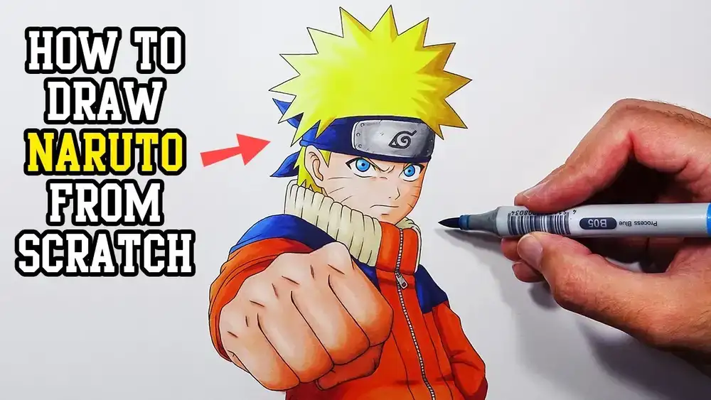 How To Draw Anime: Naruto Uzumaki - آموزش گام به گام!