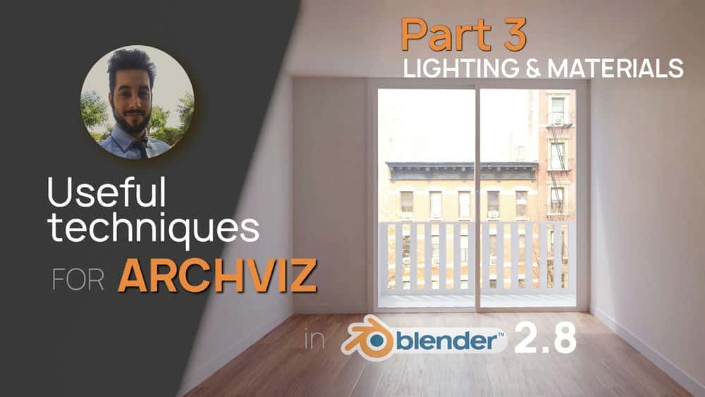آموزش Archviz در Blender 2.80/کلاس 3: Lighting & Materials