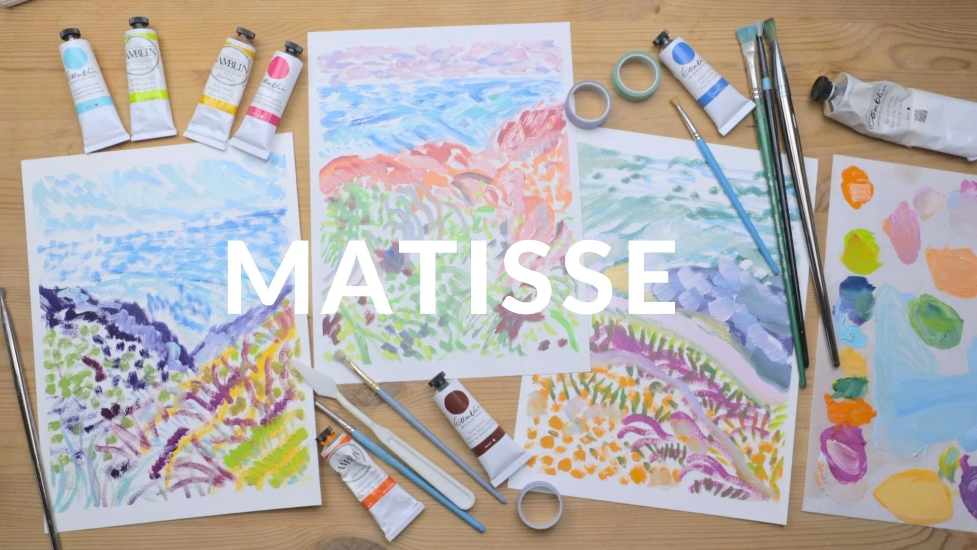 آموزش نقاشی رنگ روغن: چگونه یک منظره انتزاعی را مانند ماتیس نقاشی کنیم