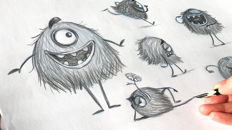 آموزش چگونه با کشیدن هیولاهای کارتونی طراحی را شروع کنیم