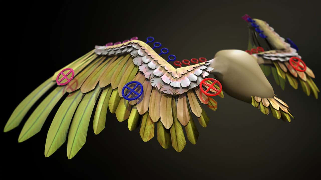 آموزش Rigging Wings در 3ds Max