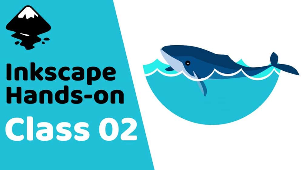 آموزش Inkscape Hands-on Class 02: Whale Logo
