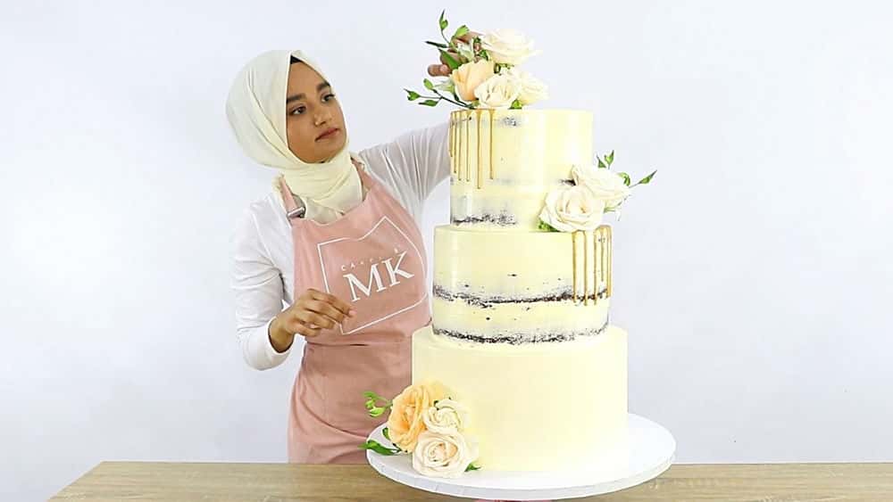 آموزش چگونه یک کیک عروسی حرفه ای از خانه درست کنیم