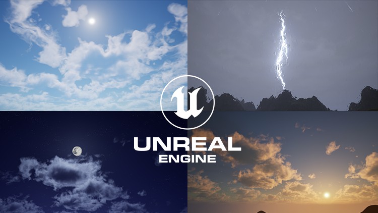 آموزش Unreal Engine 5: One Course Solution for Dynamic Sky System