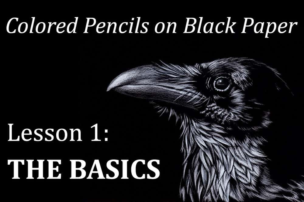 آموزش مداد رنگی روی کاغذ سیاه: اصول