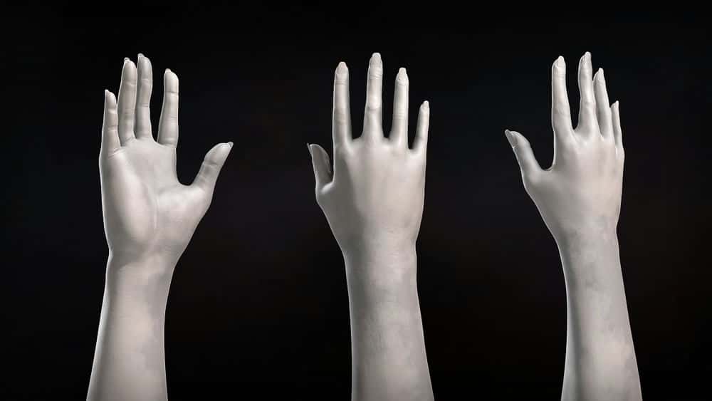 آموزش مجسمه سازی دست و دست های زن در ZBrush 