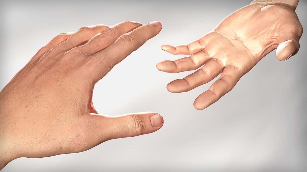 آموزش نقاشی بافت های واقعی سه بعدی پوست در فتوشاپ: دست ها