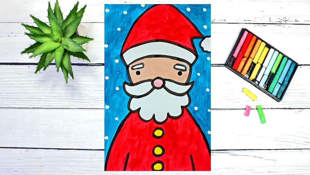 آموزش هنر برای کودکان: چگونه بابانوئل را برای کریسمس بکشیم و نقاشی کنیم