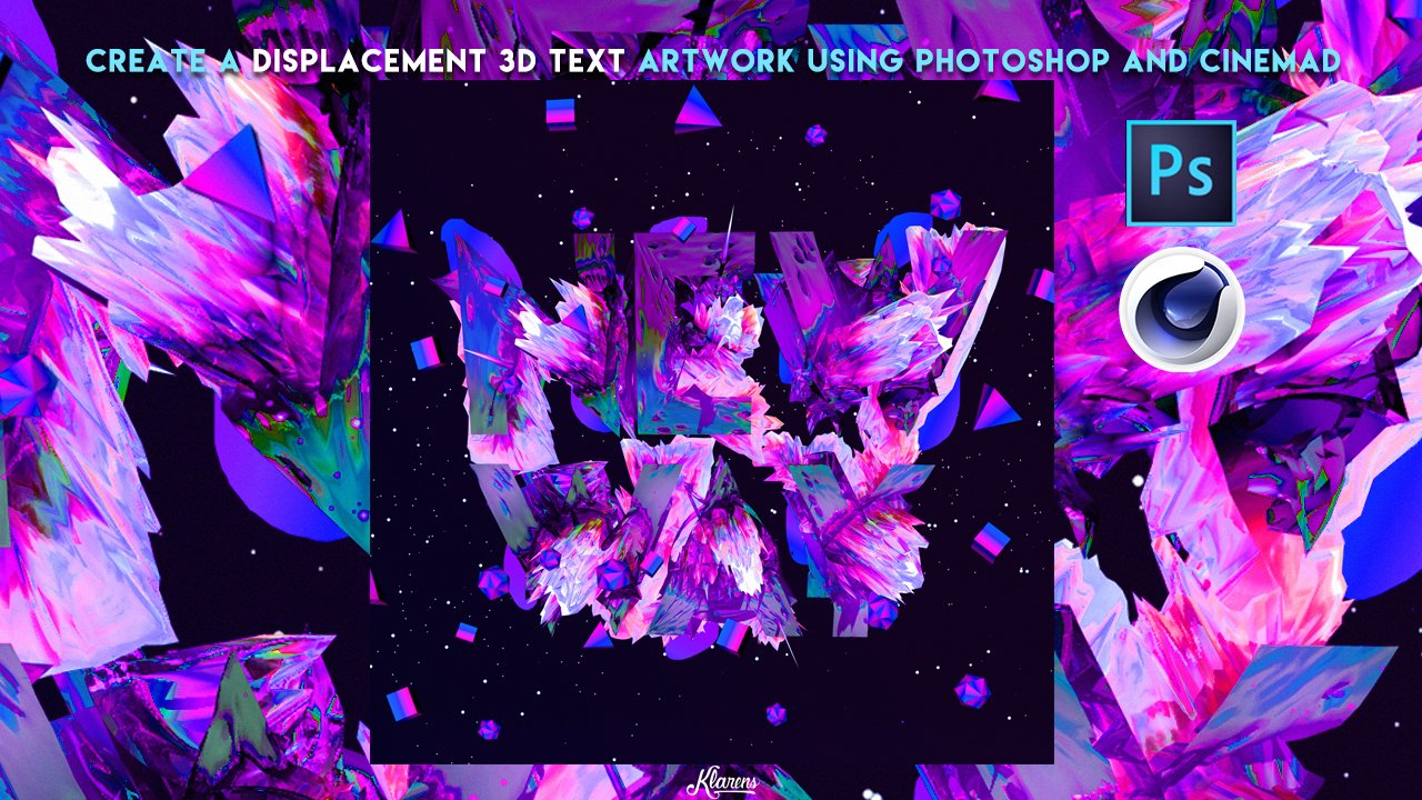 آموزش با استفاده از Photoshop و Cinema4D یک اثر هنری متنی 3 بعدی با جابجایی ایجاد کنید